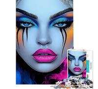 Rompecabezas difícil para Adultos de 1000 Piezas Neon Siren︰ Diosa en Glamour Difícil y desafiante Staycation Kill Time Juego Imposible para Mayores de 14 años Juego de Rompecabezas ofrecido 38x26cm