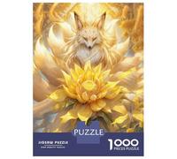 Rompecabezas Difícil para Adultos De 1000 Piezas Nine Tailed Fox Rompecabezas para Adultos Juegos Relajantes Mejora La Memoria Regalo De Cumpleaños, Regalos, 38x26cm/1000pcs