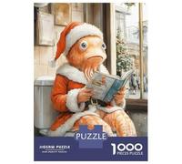 Rompecabezas Difícil para Adultos De 1000 Piezas Octopus Santa on Toilet Rompecabezas para Adultos Juegos Relajantes Mejora La Memoria Regalo De Cumpleaños, Regalos, 52x38cm/1000pcs