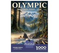 Rompecabezas Difícil para Adultos De 1000 Piezas Olympic National Park Landscape Art Rompecabezas Antiestrés Juguetes De Corte De Precisión Gran Regalo para Jugar 70x50cm/1000pcs