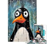 Rompecabezas difícil para Adultos de 1000 Piezas Pingüino Divertido paralizado Difícil y desafiante Vacaciones en casa Matar el Tiempo Juego Imposible para Mayores de 14 años de Rompecabezas ofrecido