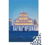 Rompecabezas Difícil para Adultos De 1000 Piezas Pisa Cathedral & Leaning Tower-1 Rompecabezas para Adultos Juego Práctico Arte De Pared Regalo De Cumpleaños, Regalos, 38x26cm/1000pcs