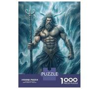 Rompecabezas Difícil para Adultos De 1000 Piezas Poseidon Rompecabezas para Adultos Juego De Ingenio Carrera De Velocidad De Manos Desafío Educativo 38x26cm/1000pcs