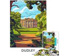 Rompecabezas difícil para Adultos de 1000 Piezas póster Vintage de Dudley House Rompecabezas para Adultos Juegos relajantes Vacaciones en casa Matar el Tiempo Regalo de cumpleaños Regalos (38x52cm)