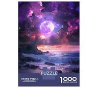 Rompecabezas Difícil para Adultos De 1000 Piezas Purple Galaxy Ocean Scene Rompecabezas Antiestrés Juguetes De Corte De Precisión Gran Regalo para Jugar 70x50cm/1000pcs