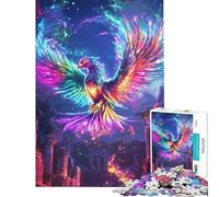 Rompecabezas difícil para Adultos de 1000 Piezas Rainbow Phoenix Rising Actividades Divertidas en casa Juguete de desafío difícil Decoración de Pared para Mayores de 14 años Juego (38x52cm)