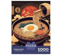 Rompecabezas Difícil para Adultos De 1000 Piezas Ramen Japanese Food Rompecabezas para Adultos Juegos Relajantes Regalo De Cumpleaños Desafío Educativo 70x50cm/1000pcs