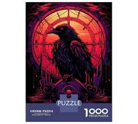 Rompecabezas Difícil para Adultos De 1000 Piezas Raven at The End of Time Rompecabezas para Adolescentes Juegos Divertidos Regalos para Mujeres Desafiante De Completar 38x26cm/1000pcs