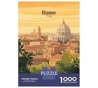 Rompecabezas Difícil para Adultos De 1000 Piezas Rome Cityscape Rompecabezas Juego Práctico Una Obra De Arte Regalos para Amigos Y Familiares 52x38cm/1000pcs