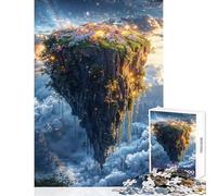 Rompecabezas difícil para Adultos de 1000 Piezas Rompecabezas de fantasía de una Isla Flotante 1000 Juegos relajantes Gran Regalo para Juegos Durante Las Vacaciones en casa para Pasar el Tiempo