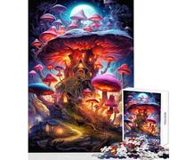 Rompecabezas difícil para Adultos de 1000 Piezas Rompecabezas de la casa de Las Setas mágicas 1000 Juegos relajantes Gran Regalo para Juegos Vacaciones en casa Matar el Tiempo (38x52cm)