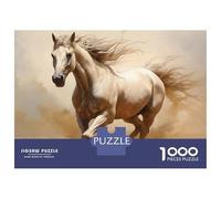 Rompecabezas Difícil para Adultos De 1000 Piezas Running White Horse Rompecabezas para Adultos Juego Familiar Difícil Gran Regalo para Jugar 52x38cm/1000pcs