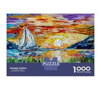 Rompecabezas Difícil para Adultos De 1000 Piezas Sailing on The Lake Rompecabezas para Adultos Juguetes De Bricolaje Mejora La Memoria Desafiante De Completar 70x50cm/1000pcs