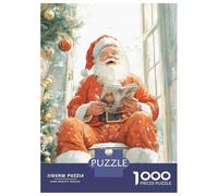 Rompecabezas Difícil para Adultos De 1000 Piezas Santas Christmas Break Rompecabezas Juego Práctico Una Obra De Arte Regalos para Amigos Y Familiares 70x50cm/1000pcs