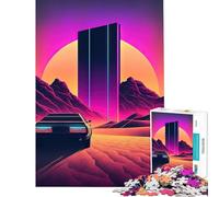 Rompecabezas difícil para Adultos de 1000 Piezas Señales del Paisaje arenoso Juguetes educativos y relajantes Regalo Educativo para cumpleaños (tamaño 38x52cm)