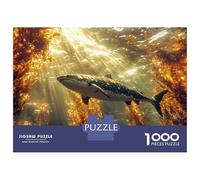Rompecabezas Difícil para Adultos De 1000 Piezas Shark Swimming Through Kelp Forest Rompecabezas para Adultos Juegos Relajantes Mejora La Memoria Regalo De Cumpleaños, Regalos, 52x38cm/1000pcs