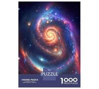 Rompecabezas Difícil para Adultos De 1000 Piezas Spiral Galaxy Wall Art Print Rompecabezas para Adultos Juegos Relajantes Difícil Desafío Educativo Difícil 38x26cm/1000pcs