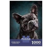 Rompecabezas Difícil para Adultos De 1000 Piezas Splatter Black Dog Rompecabezas para Adultos Juego Familiar Difícil Gran Regalo para Jugar 38x26cm/1000pcs