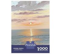 Rompecabezas Difícil para Adultos De 1000 Piezas Sunrise Over The BlueOcean Rompecabezas para Adultos Juego Familiar Difícil Gran Regalo para Jugar 52x38cm/1000pcs