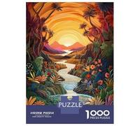 Rompecabezas Difícil para Adultos De 1000 Piezas Sunrise Over The River Rompecabezas para Adultos Juego Familiar Difícil Gran Regalo para Jugar 70x50cm/1000pcs