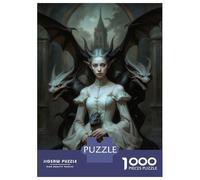 Rompecabezas Difícil para Adultos De 1000 Piezas The Queen of Dragon Castle Rompecabezas para Adultos Juegos Relajantes Mejora La Memoria Regalo De Cumpleaños, Regalos, 70x50cm/1000pcs