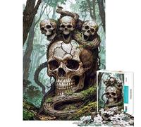 Rompecabezas difícil para Adultos de 1000 Piezas Trillizos de Calaveras del Bosque Rompecabezas para Adultos Juegos relajantes Que mejoran la Memoria Un Reto para completar (tamaño 38x26cm)
