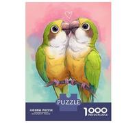 Rompecabezas Difícil para Adultos De 1000 Piezas Two Birds in Love Rompecabezas para Adultos Juguetes De Bricolaje Mejora La Memoria Desafiante De Completar 52x38cm/1000pcs