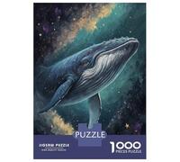 Rompecabezas Difícil para Adultos De 1000 Piezas Whale in A Starry Sky Rompecabezas Antiestrés Juguetes De Corte De Precisión Gran Regalo para Jugar 70x50cm/1000pcs