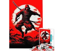 Rompecabezas difícil para Adultos de 1000 Piezas Yokai Ninja Difícil y desafiante Decoración para el hogar Juego Familiar para Mayores de 14 años (38x26cm)