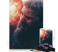 Rompecabezas difícil para Adultos Dios Enojado con orbe llameante de 1000 Piezas Mejora la Memoria Tiempo Bien invertido Bordes limpios (38x26cm)