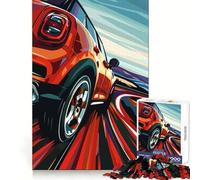 Rompecabezas difícil para Adultos Mini Cooper Rojo a Toda Velocidad, 1000 Piezas, Juguete Que desafía la Mente, Entretenimiento Suave, Corte preciso, Regalo Memorable (38x26cm)