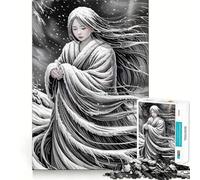 Rompecabezas difícil para Adultos Mujer de Nieve en Paisaje Invernal de 1000 Piezas, de Pure Logic Toy, Ideal para el hogar, con Corte Limpio y un Bonito Regalo (38x26cm)