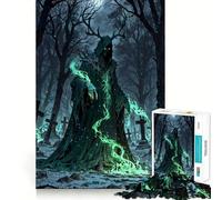 Rompecabezas difícil para Adultos Necrotic Graveyard Revenant de 1000 Piezas Think Toy Peaceful Fun Clean Cut Fine Art Piece (50x75cm)