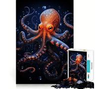 Rompecabezas difícil para Adultos Pulpo del Departamento Marino de 1000 Piezas con Memoria de Forma Sencilla Ideal para el Ocio y como Regalo artístico (38x52cm)