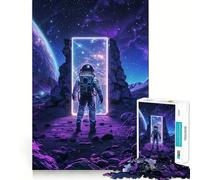 Rompecabezas difícil para Adultos Purple Space Neon Altar 1000 Piezas Juego Inteligente para el hogar Disfruta del Montaje de la Imagen Regalo Festivo (38x52cm)