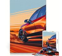 Rompecabezas difícil para Adultos SUV BMW Rojo a Toda Velocidad, 1000 Piezas, Rompecabezas Mental, Arte Relajante, (38x52cm)