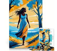 Rompecabezas difícil Paseo Soleado por la Tarde para Adultos, 1000 Piezas, Juguete de lógica, vínculo Familiar, Corte de precisión, cálida Sorpresa 38x26cm