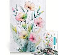 Rompecabezas difícil Pastel Petal Harmony para Adultos, 1000 Piezas, Memory Lift, fácil de armar, Ideal para el Ocio, Regalo artístico (38x26cm)
