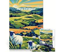 Rompecabezas difícil Pastizos de Nueva Zelanda para Adultos, 1000 Piezas, Juguete de lógica Tren de la Paz, Corte Suave, Regalo Premium (50x75cm)