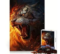 Rompecabezas difícil Perro del Infierno Rugiente para Adultos, 1000 Piezas, Juguete de lógica Pura, Actividad para el hogar, Corte Limpio, Regalo Encantador (38x26cm)