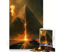 Rompecabezas difícil Pirámide del Apocalipsis para Adultos, 1000 Piezas, con Efecto Memoria, fácil de armar, Ideal para el Ocio Regalo artístico (38x26cm)