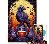 Rompecabezas difícil Poción de Amor del Cuervo para Adultos, 1000 Piezas, Rompecabezas Mental, Arte Relajante, (50x75cm)