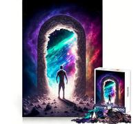 Rompecabezas difícil Portal Espacial para Adultos, 1000 Piezas, Juguete de lógica Pura, Actividad para el hogar, Corte Limpio, Bonito Regalo (38x52cm)