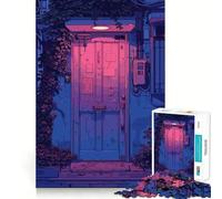 Rompecabezas difícil Puerta Nocturna para Adultos, 1000 Piezas, Juego Inteligente para el hogar, Disfruta del Montaje de imágenes, Regalo Festivo (50x75cm)