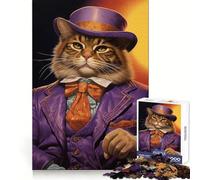 Rompecabezas difícil Purple Pimp Kitty para Adultos, 1000 Piezas, Juego Inteligente para el hogar, Disfruta del Montaje de la Imagen, Regalo Festivo (38x52cm)