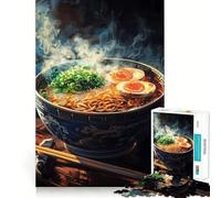 Rompecabezas difícil Ramen Japan Neon Art para Adultos, 1000 Piezas, Juguete de lógica Pura, Actividad para el hogar, Corte Limpio, Regalo Encantador (38x52cm)