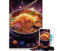 Rompecabezas difícil Ramen Japan Neon para Adultos, 1000 Piezas, Juguete de lógica Pura, Actividad para el hogar, Corte Limpio, Regalo Encantador (38x26cm)