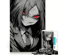Rompecabezas difícil Red Eye Glow para Adultos, 1000 Piezas, Juguete de lógica Pura, Actividad para el hogar, Corte Limpio, Regalo Encantador (38x26cm)