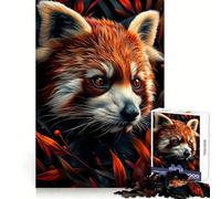 Rompecabezas difícil Red Panda My Funny Friend para Adultos, 1000 Piezas, Juguete Intelectual, Tiempo Acogedor, Corte de Calidad, (38x52cm)