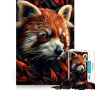 Rompecabezas difícil Red Panda My Funny Friend para Adultos, 1000 Piezas, Juguete Intelectual, Tiempo Acogedor, Corte de Calidad, (38x52cm)